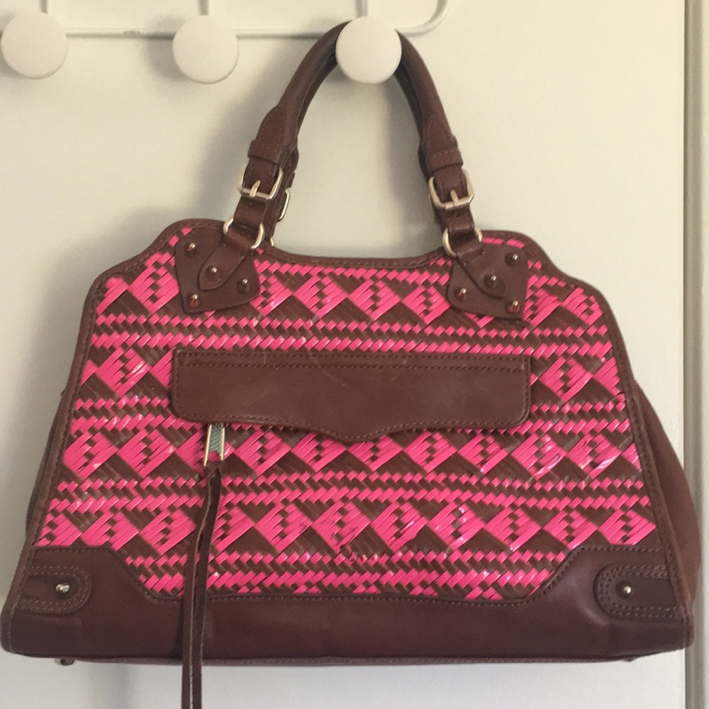Rebecca Minkoff - Hot Pink / Brown Leather Purse